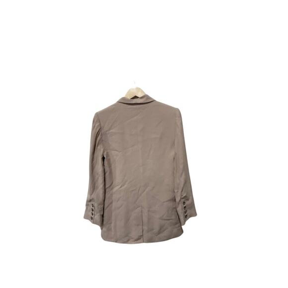 L'AGENCE Jayda Double Breasted Blazer in Cappuccino Size 0 - Picture 8 of 8